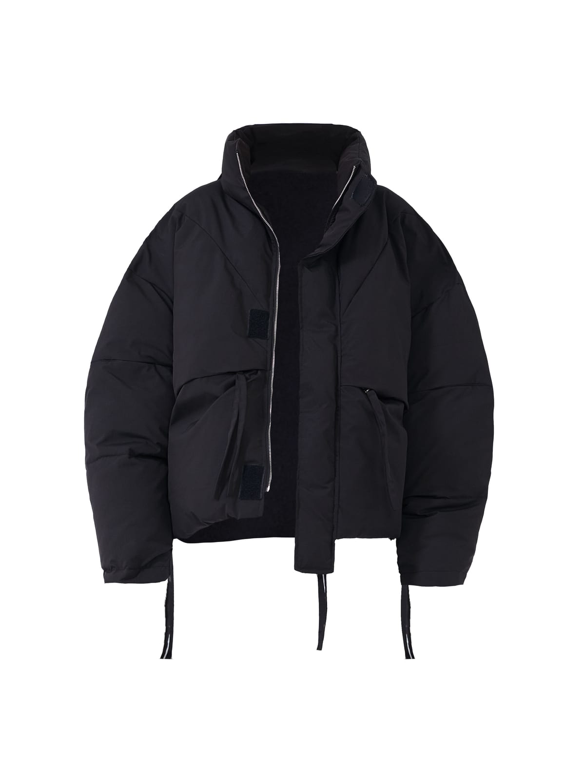 LOSTCTRL Deconstructed Down Blend Puffer in Black