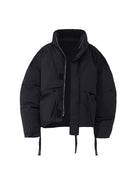 LOSTCTRL Deconstructed Down Blend Puffer in Black