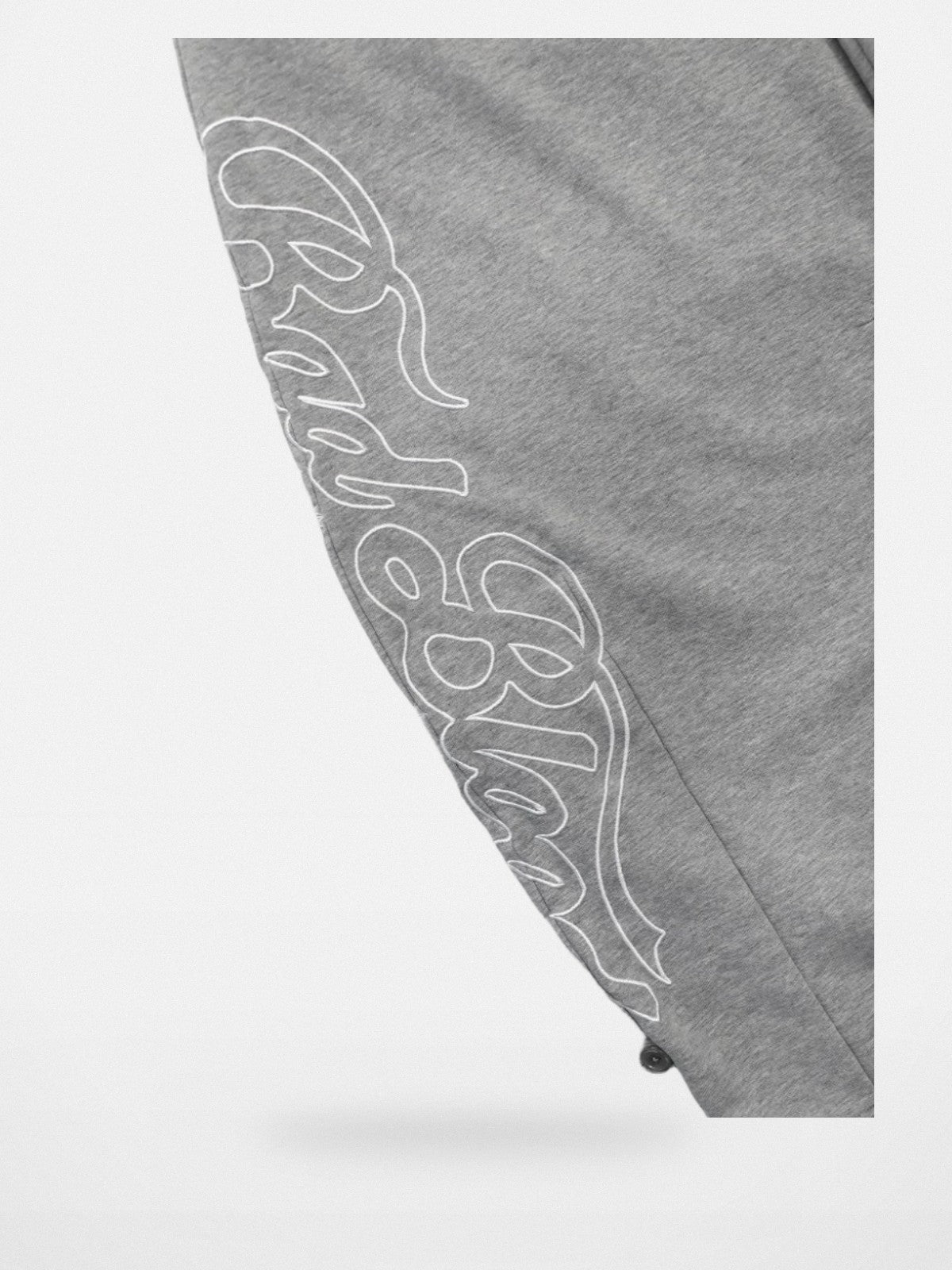 BADSEED 2 Way Curved Leg Joggers in Gray - Detail