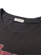 D5ove Distressed Graphic Cotton T Shirt in Black - Detail