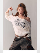 BeerBro Leopard Print Spliced Cargo Pants in Coffee - On Female Model