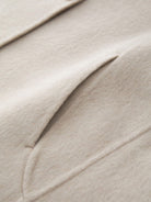 TEASEL Silk Wool Drop Shoulder Short Coat in White - Detail