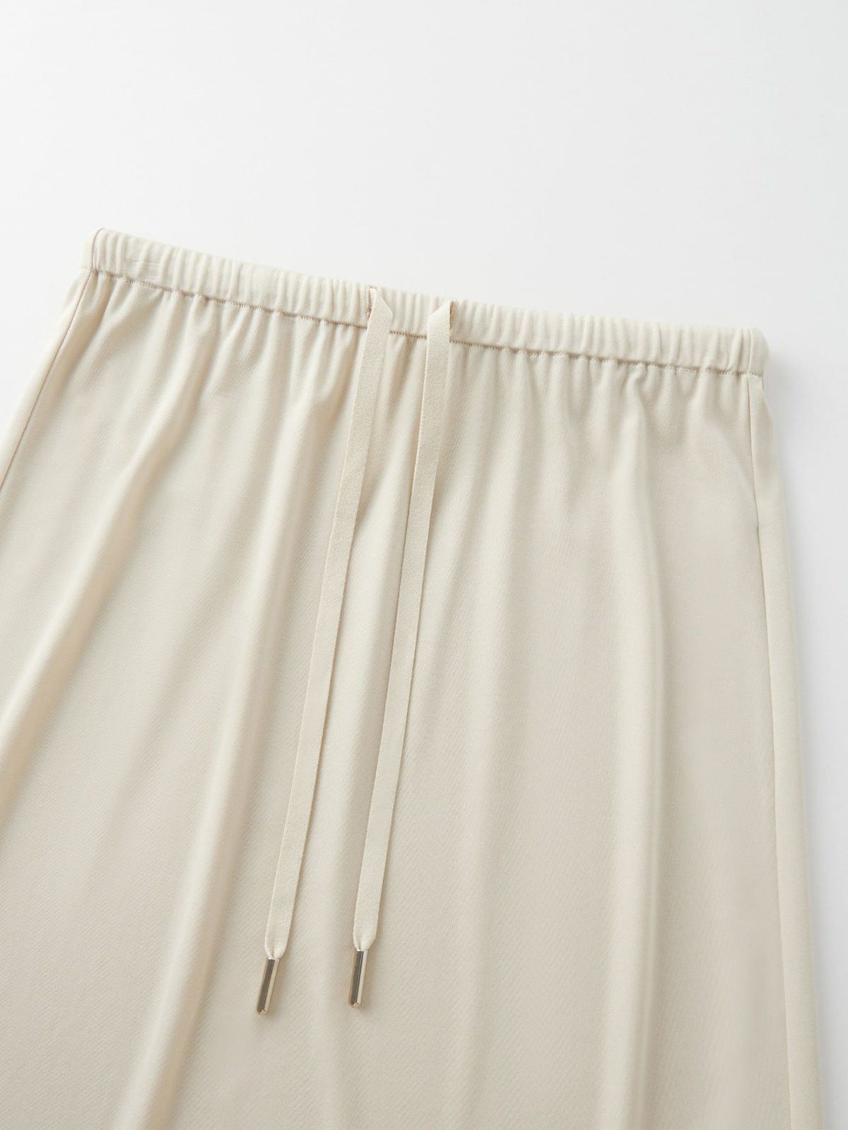 TEASEL Cooling Wide Leg Trousers in Cream - Detail