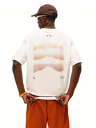 FPA Quick Dry Polka Dot T Shirt in White - On Male Model