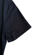 UNKNOWNWORLD Distressed Cotton Henley T Shirt in Black - Detail