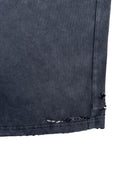 UNKNOWNWORLD Washed Distressed Slim Fit T Shirt in Black - Detail