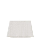 SweetChilling Textured Wool Blend Mini Skirt in White