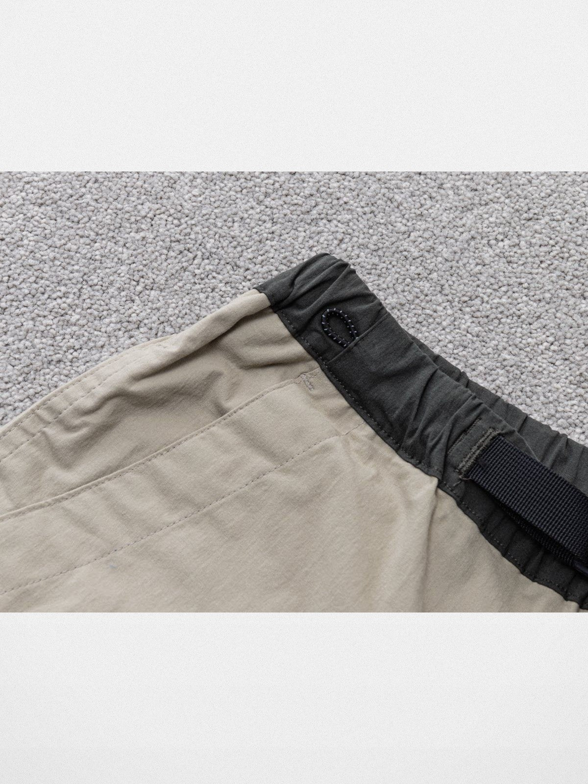 Soda Trendy Water Repellent Tapered Hiking Pants in Beige - Detail