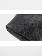 HONGU Cowhide Crossbody Bucket Bag in Black - Detail