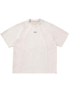 MASONPRINCE Faux Suede Embroidered T Shirt in White