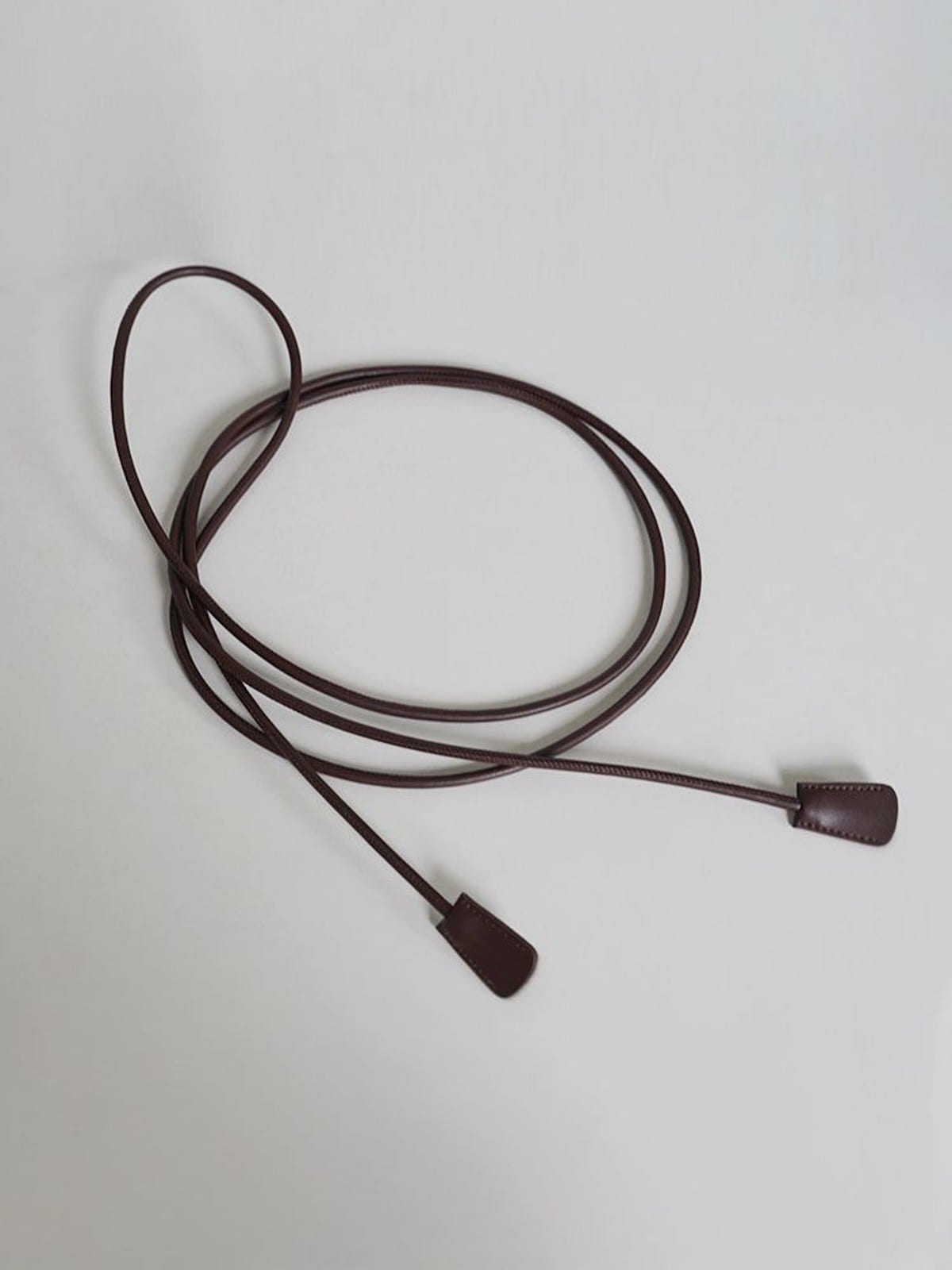 PANLULUPAN Microfiber Leather Wrap Belt in Brown