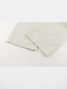 AFterTaste Bone White Vintage Washed Micro Flare Jeans in Sky Blue - Detail