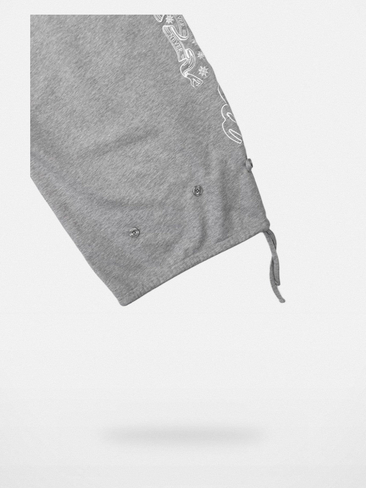 BADSEED 2 Way Curved Leg Joggers in Gray - Detail