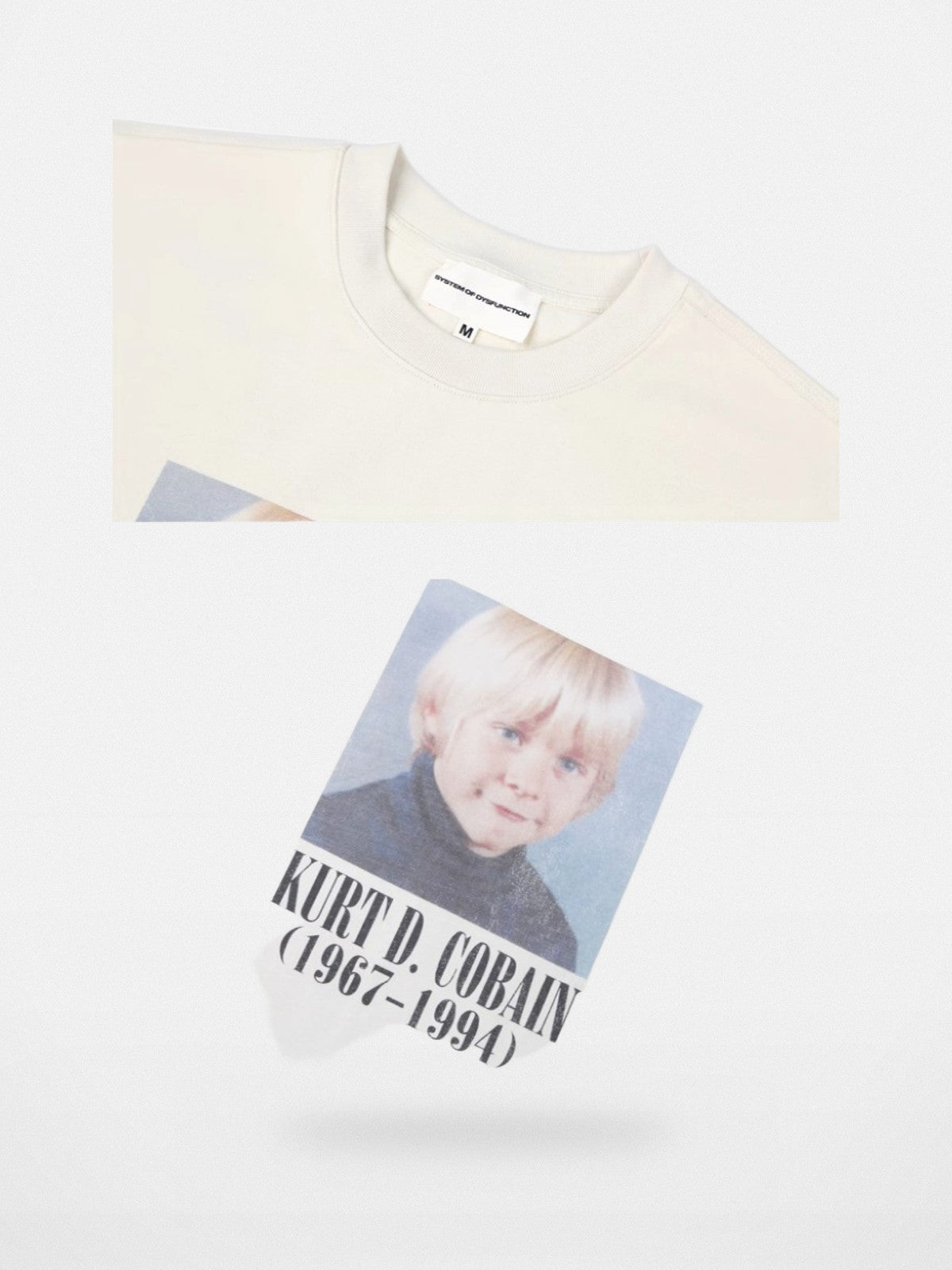 SOD Online Store Vintage Washed Graphic T Shirt in White