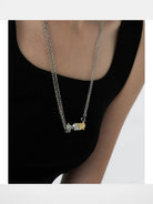 BLACKHEAD Magnetic Candy Pendant Necklace in Gold - On Female Model