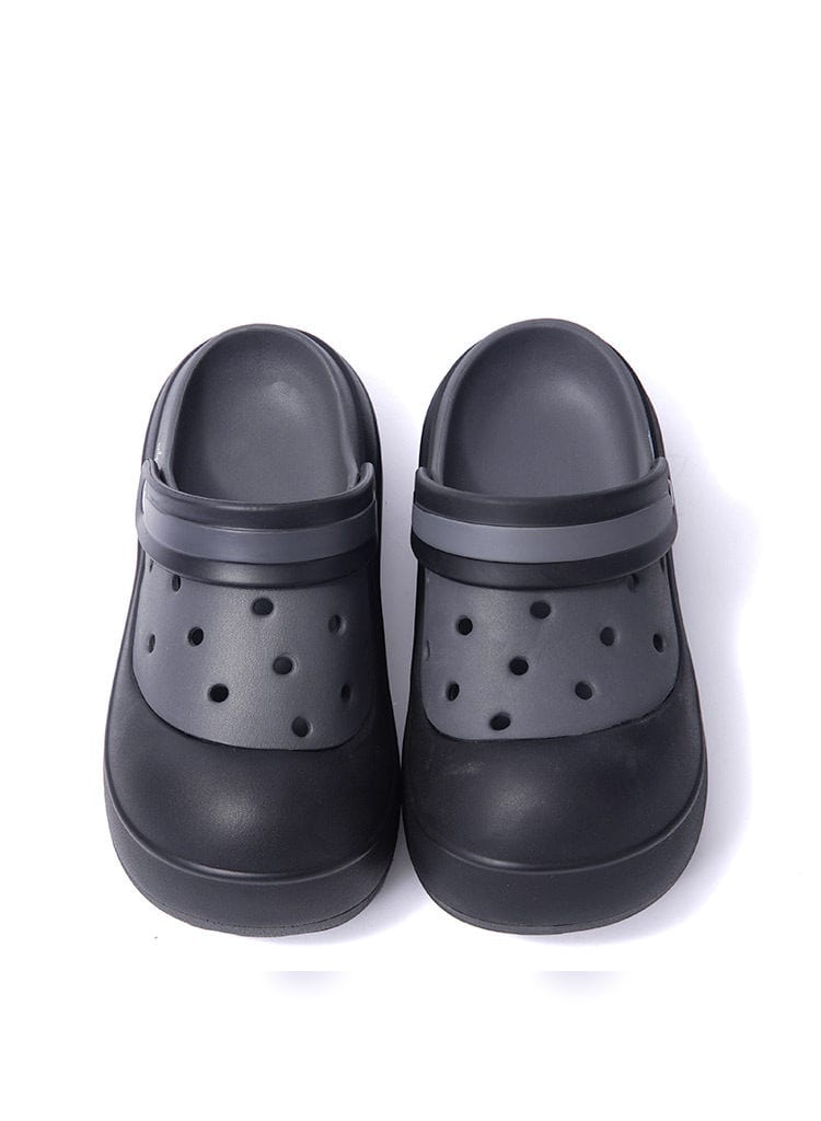 KILLWINNER Chunky Platform EVA Clogs in Gray