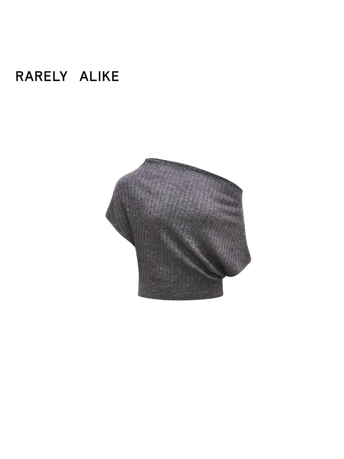 RARELY ALIKE Multi Way Wool Blend Knit Top in Gray