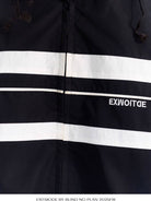 BLINDNOPLAN Color Blocked Zip Up Track Jacket in Black - Detail