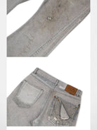 SOD Digital Stain Micro Flare Jeans in Gray - Detail