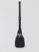 SMFK Medium Leather Cross Motif Handbag in Black
