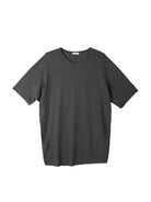 D5ove Irregular Linen Cotton T Shirt in Gray