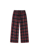 SweetChilling Plaid Cotton Lounge Pants in Red