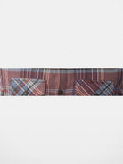 BLINDNOPLAN Cropped Plaid Button Down Shirt in Blue - Detail