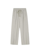 MEDM Lightweight Wide Leg Track Pants in Gray