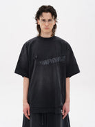 MASONPRINCE Double Layered Cotton Joggers in Black - On Male Model