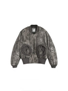 D5ove Forest Camo Padded Bomber Jacket in Brown