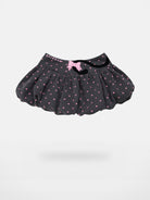 CFIERCE Embroidered Cat Tail Bubble Skirt in Gray