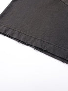 D5ove Distressed Graphic Cotton T Shirt in Black - Detail