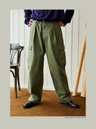 USAGE Heavyweight Ripstop M51 Cargo Pants in Olive - On Model
