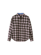 SweetChilling Relaxed Plaid Button Down Shirt in Pink
