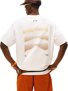 FPA Quick Dry Polka Dot T Shirt in White - On Model