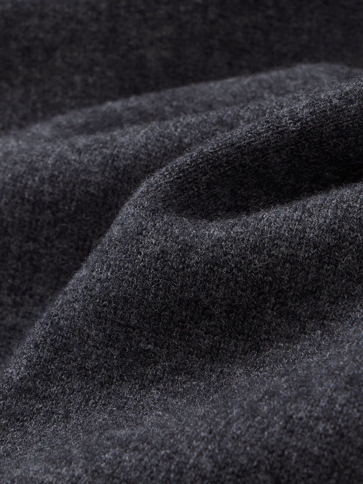 MSBEAST Biella Merino Wool Wide Leg Pants in Gray - Detail