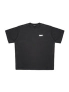 MASONPRINCE Exposed Seam Tape Print T Shirt in Black