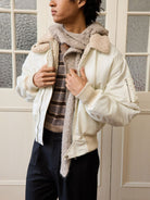 Retro 21 Thinsulate Padded B 15 Jacket in Yellow - On Male Model