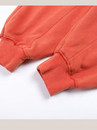 D5ove Vintage Red Cotton Hoodie in Red - Detail