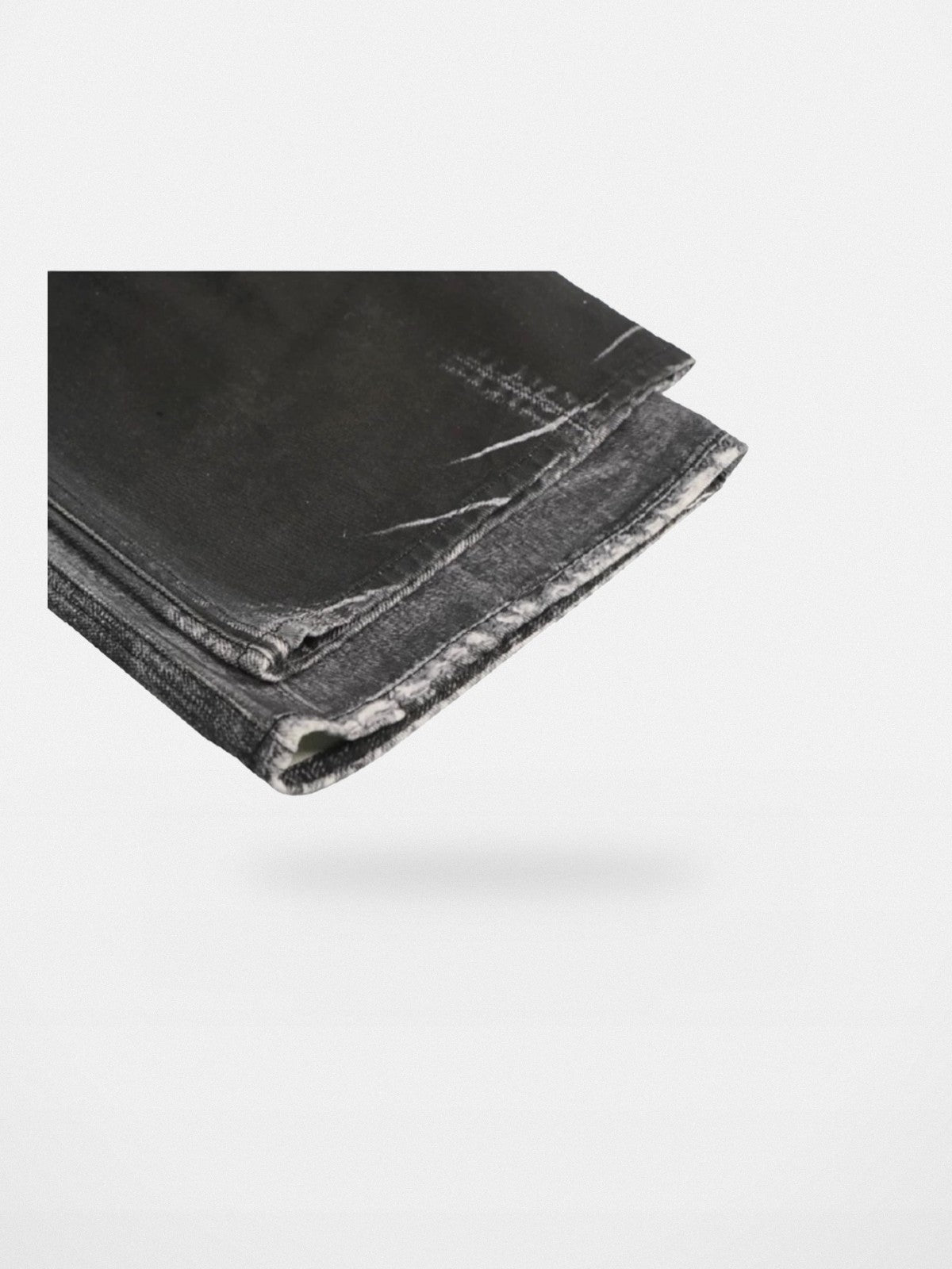 SOD Digital Print Wide Leg Jeans in Black - Detail