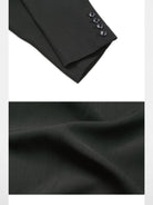 SOD Deconstructed Asymmetric Wool Blazer in Black - Detail