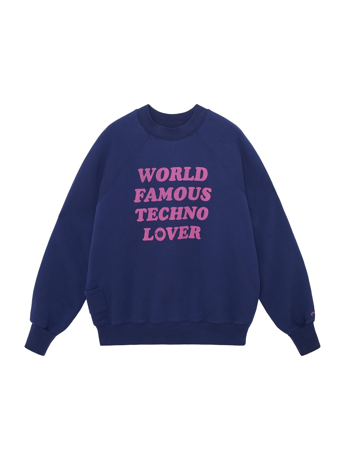 USAGE Heavyweight Raglan Graphic Sweatshirt in Navy Blue