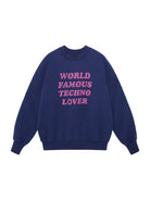 USAGE Heavyweight Raglan Graphic Sweatshirt in Navy Blue