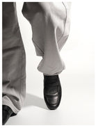 EIX GNOD Calf Leather Slip On Loafers in Black - On Model