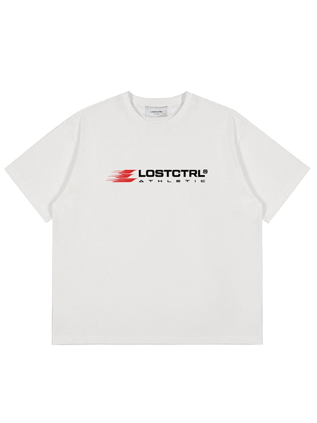 LOSTCTRL Heavyweight Cotton Graphic T Shirt in White