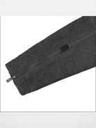 FaxCopyExpress Detachable Pad Cropped Fleece Jacket in Gray - Detail