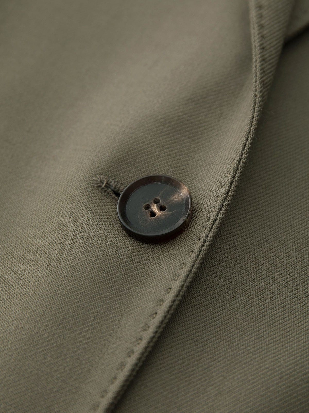 TEASEL Worsted Merino Wool Midi Skirt in Olive - Detail
