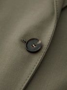 TEASEL Worsted Merino Wool Midi Skirt in Olive - Detail