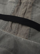 D5ove Structured Washed Cropped Jacket in Gray - Detail