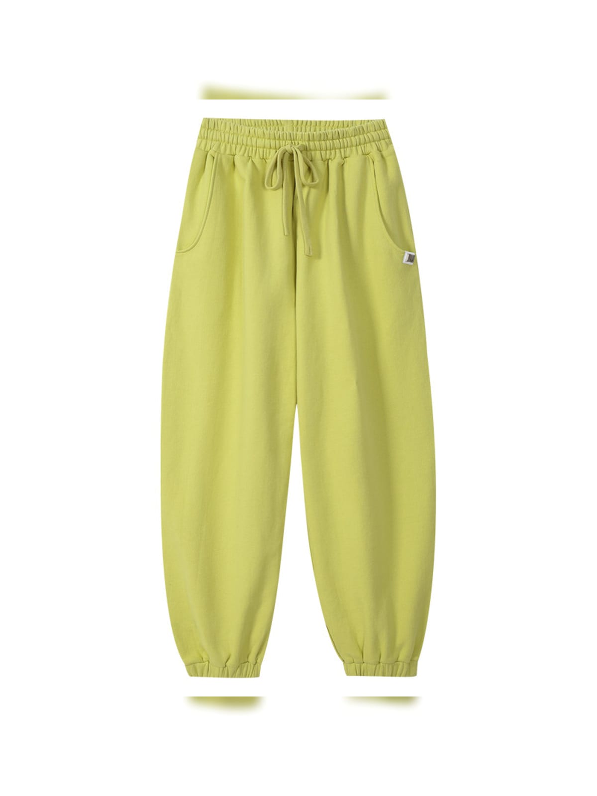 MEDM Cotton Drawstring Sweatpants in Green